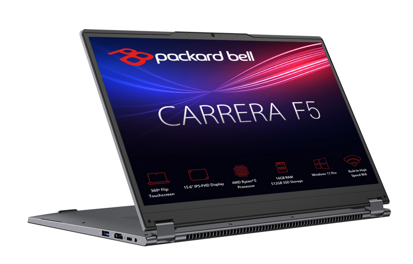 Packard Bell Carrera Flex 5 AMD Ryzen 5 5500U 16GB RAM 512GB SSD Laptop laptop image 1