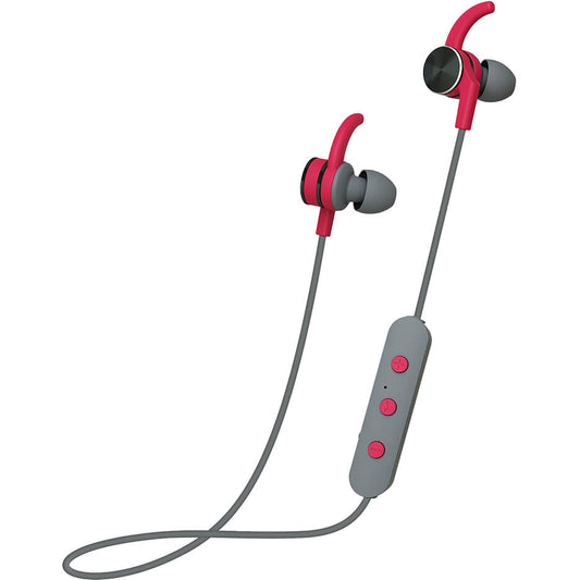 Polaroid Bluetooth Earbuds – Grey and Red (PBE112) image 1