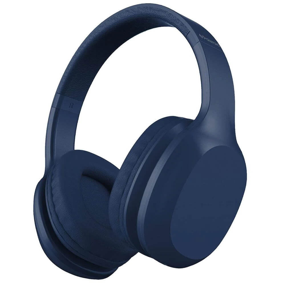 Polaroid 36 Hours Bluetooth Headphones With Travel Pouch – Blue (PBH366BL)