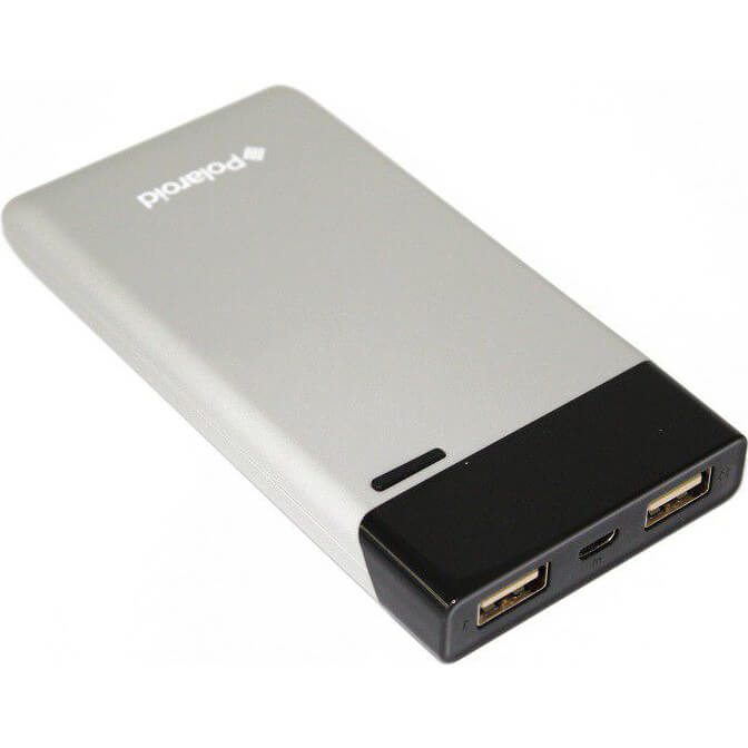 Polaroid 6000MAH Power Bank – Cool Grey (PPP5058CG) — in use
