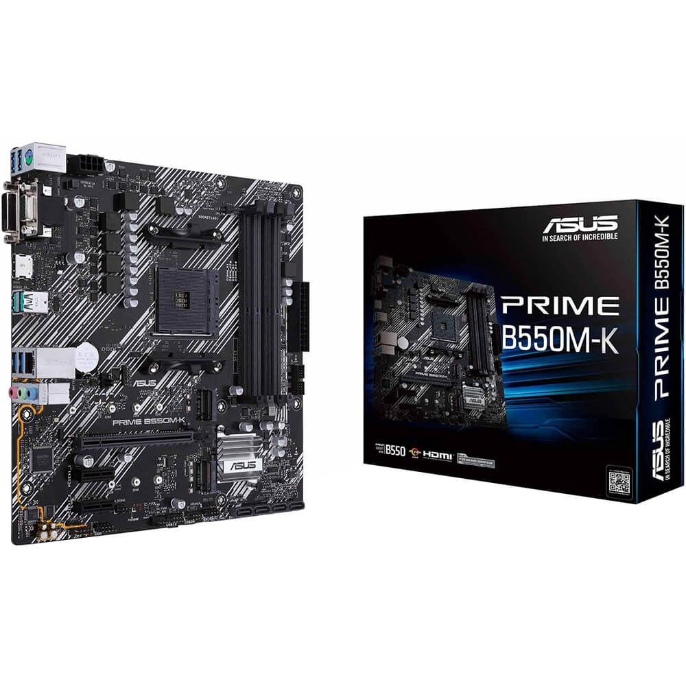 ASUS PRIME B550M-K AMD B550 micro ATX Motherboard (ASUS PRIME B550M-K) image 1