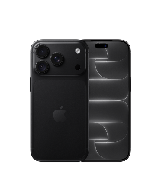 Apple iPhone 18 Pro in Black – official Apple product photo showing the front and back