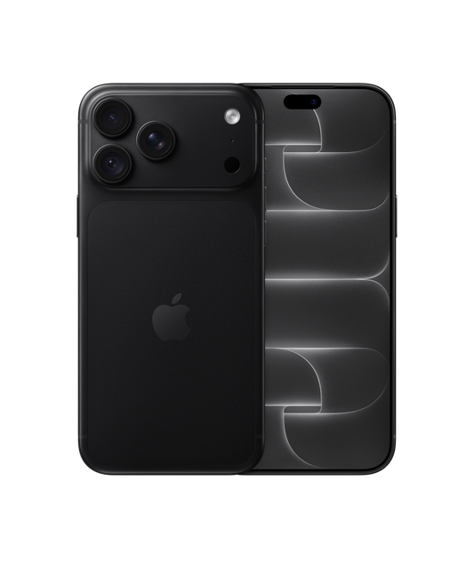 Apple iPhone 18 Pro Max in Black – official Apple product photo showing the front and back