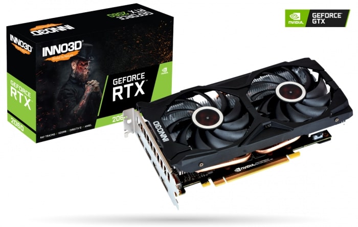 INNO3D NVIDIA GEFORCE RTX 2060 12GB TWIN X2 OC Graphics Card (INO-N20602-12D6X) image 1