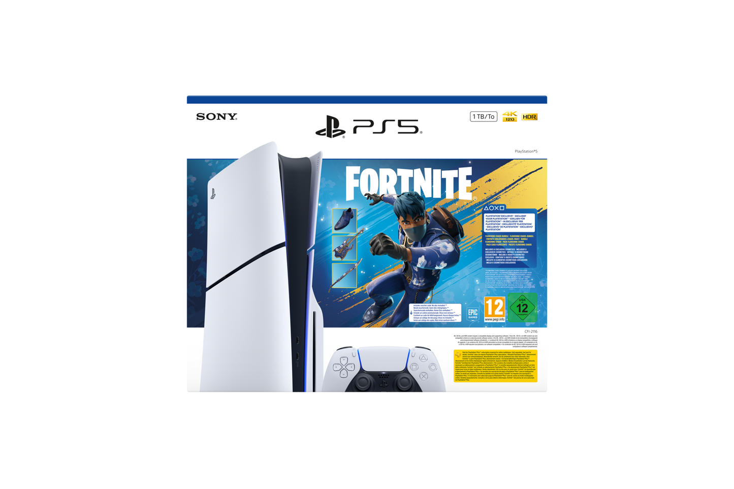 PS5 Slim Disc + Fortnite Bundle gallery image 3
