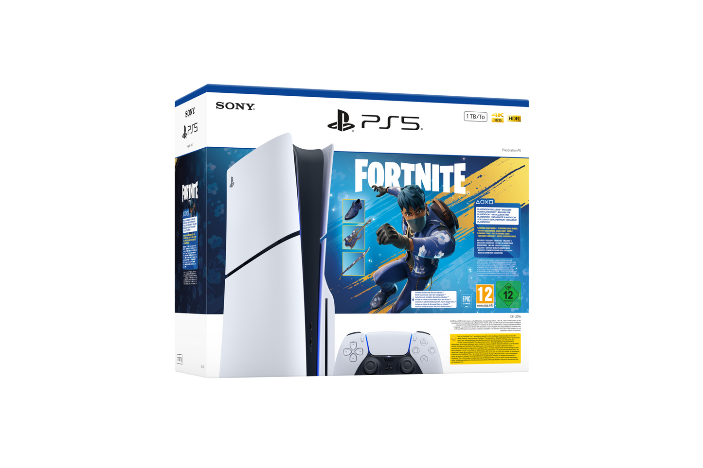 PS5 Slim Disc + Fortnite Bundle gallery image 1