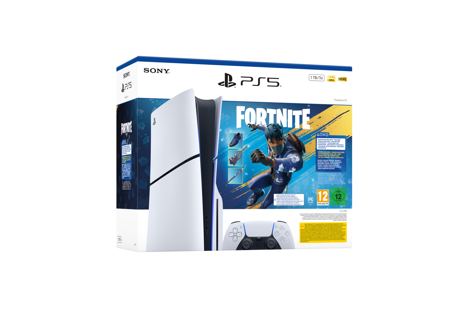 PS5 Slim Disc + Fortnite Bundle gallery image 1