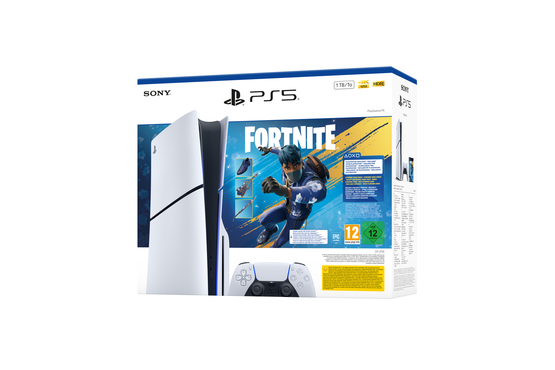 PS5 Slim Disc + Fortnite Bundle gallery image 2