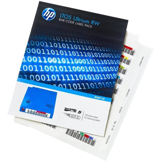 HP LTO-5 Ultrium RW Bar Code Label Pack (Q2011A) image 1