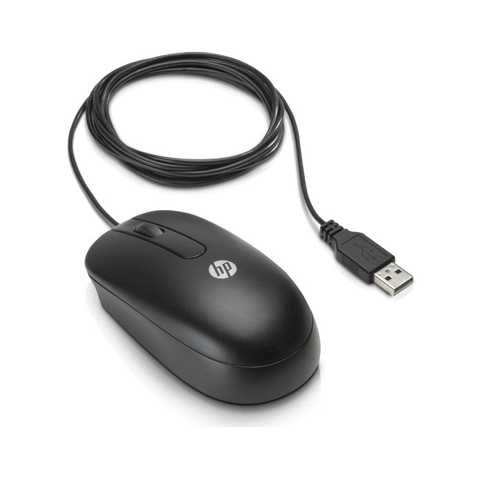 HP USB Optical Scroll Mouse (QY777AA) — side view