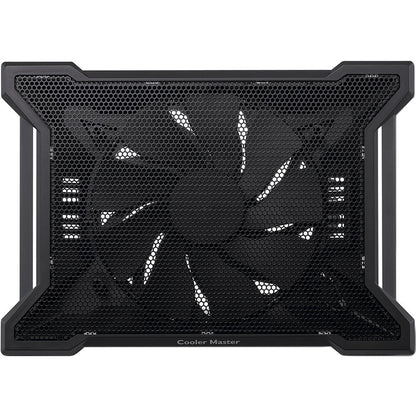 Cooler Master NotePal X-Slim II Laptop Cooling Stand – Black — front view