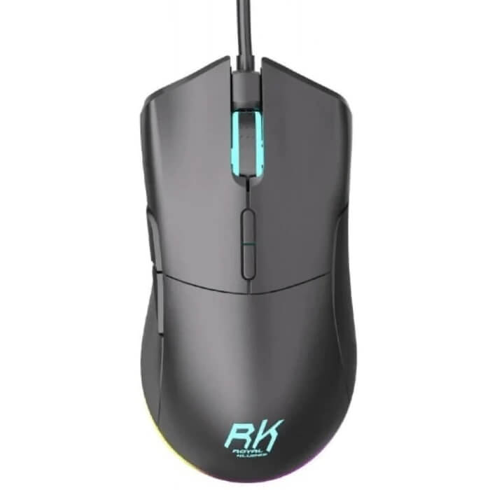 Royal Kludge RK168 Wired RGB Black Gaming Mouse (RK-168) image 1