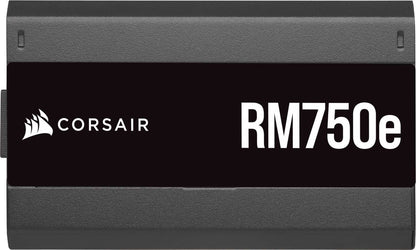 Corsair RM750e 750W 80+ Gold Certified Low-Noise Gaming Power Supply (CP-9020262-WW) — rear view