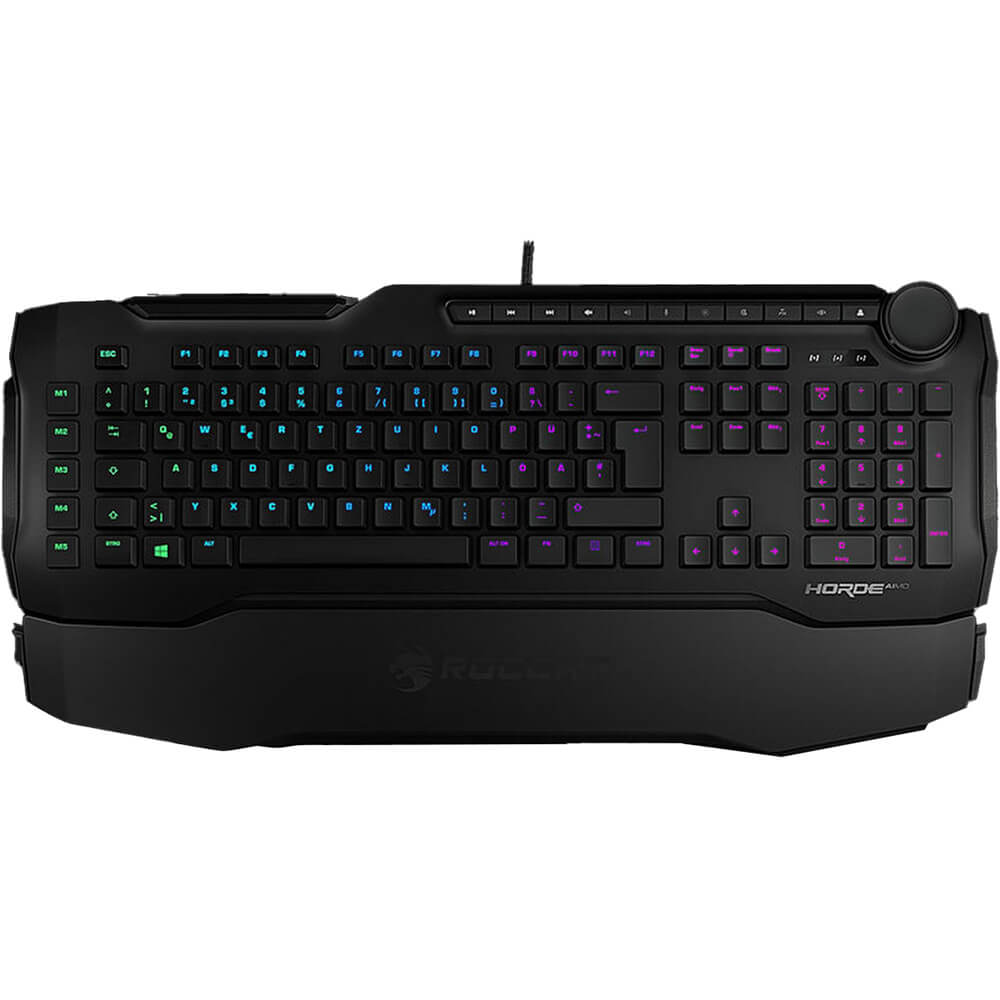 Roccat Horde AIMO Membranical RGB Gaming Keyboard – Black (ROC-12-351-BK) image 1