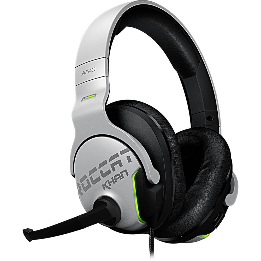ROCCAT Khan AIMO 7.1 RGB Gaming Headset White (ROC-14-801) image 3