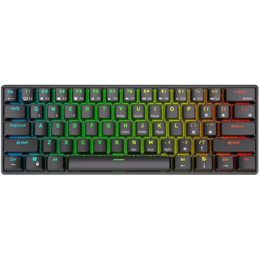 Royal Kludge RK61 Mini Wireless Keyboard (RK-61B-RED) image 1