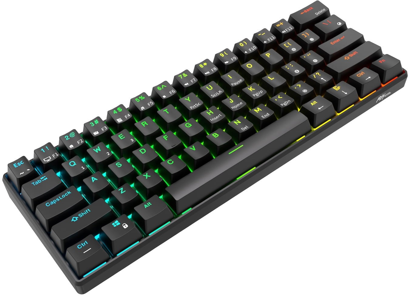 Royal Kludge RK61 Mini Wireless Keyboard (RK-61B-RED) image 2