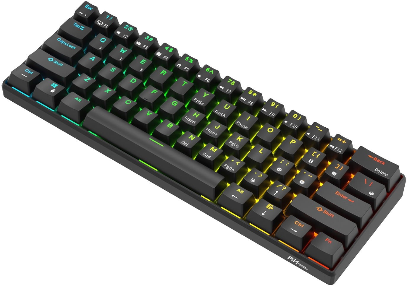 Royal Kludge RK61 Mini Wireless Keyboard (RK-61B-RED) image 3
