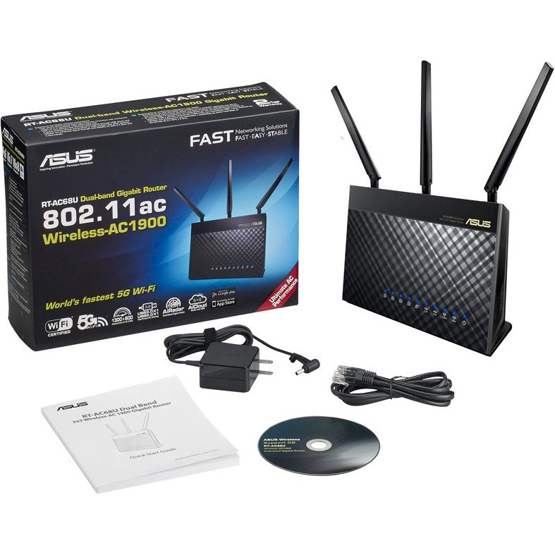 ASUS RT-AC68U AC1900 Wireless Dual-Band Gigabit Router (RT-AC68U) image 3