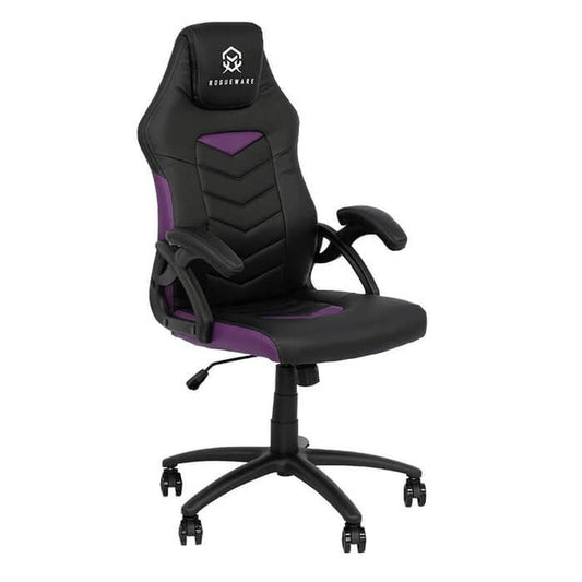 Rogueware GC100 Mainstream Black & Purple Gaming Chair (RW-GC100-BKPL) image 2