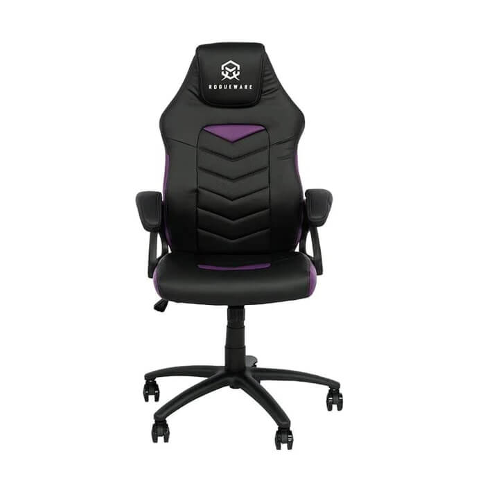 Rogueware GC100 Mainstream Black & Purple Gaming Chair (RW-GC100-BKPL) image 1
