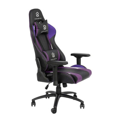Rogueware GC200 Performance Black & Purple Gaming Chair (RW-GC200-BKPL) — front view