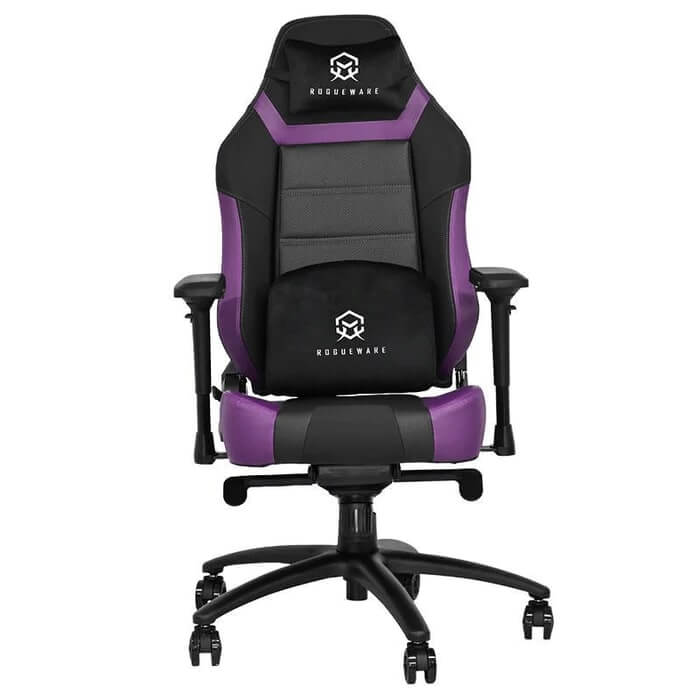 Rogueware GC400 Expert Black & Purple Gaming Chair (RW-GC400-BKPL) image 1