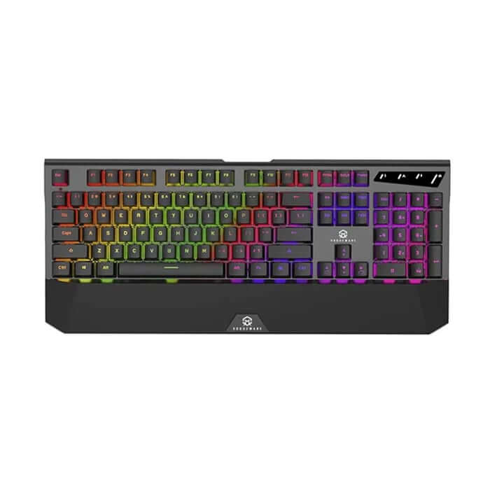 Rogueware GK200 Wired & Wireless RGB Brown Switch Mechanical Gaming Keyboard (RW-GK200-BROWNSW) image 1