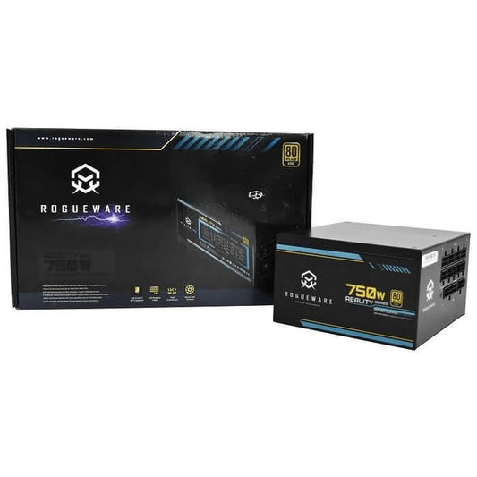 Rogureware Reality Series 750W Active PFC 80+ Gold Certified Power Supply (RW-GR750AC) image 1