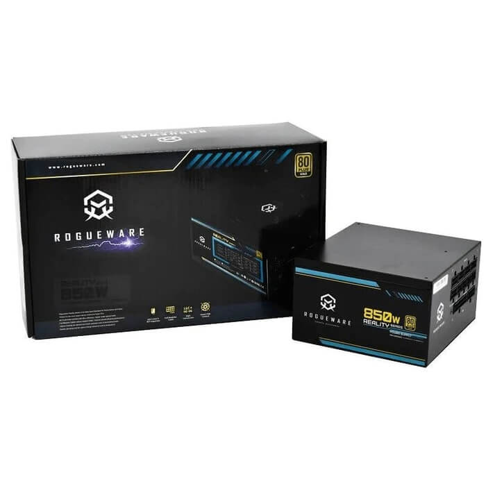 Rogureware Reality Series 850W Active PFC 80+ Gold Certified Power Supply (RW-GR850AC) image 1