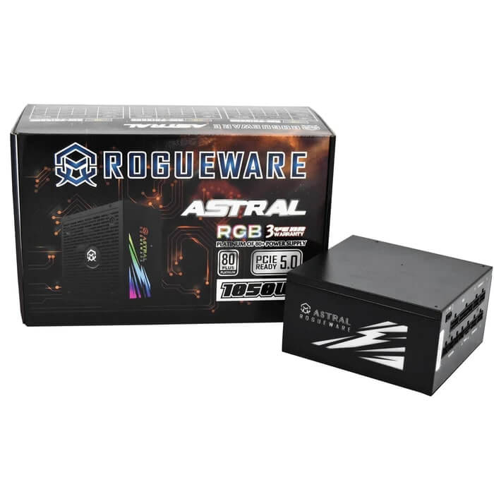 Rogureware Astral Series 1050W Active PFC 80+ Platinum Certified Power Supply (RW-PRW105AC) image 1
