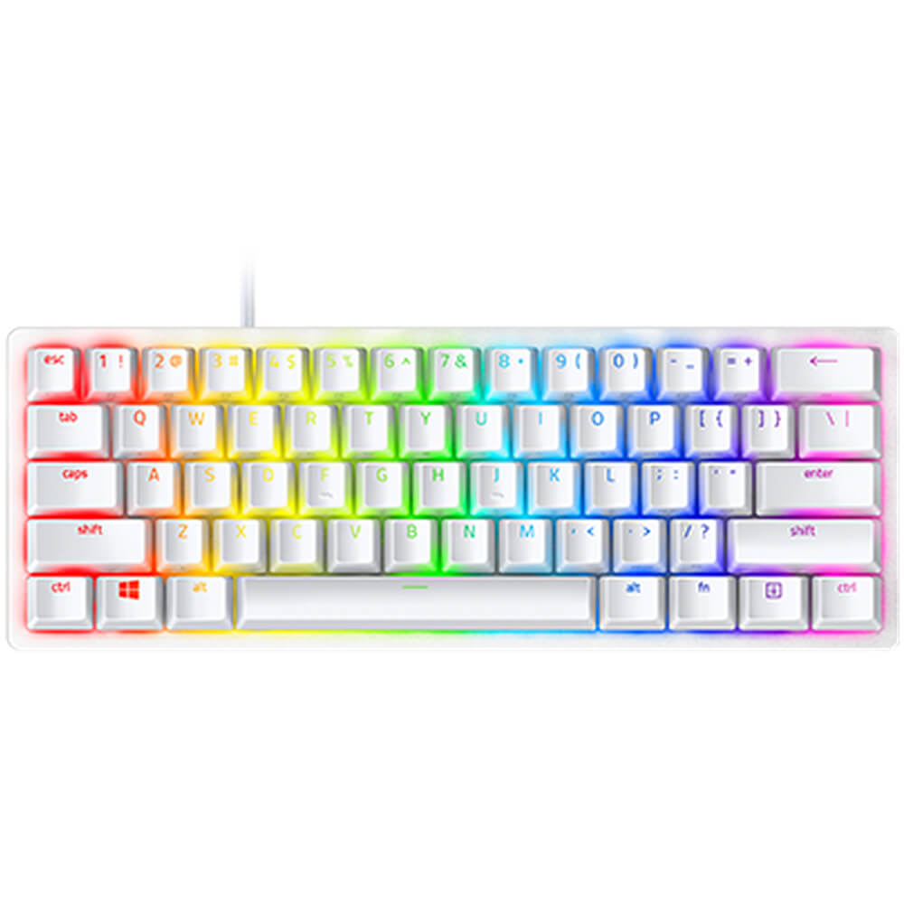 Razer Huntsman Mini Clicky Optical Switch US Keyboard – Mercury (RZ03-03390300-R3M1) image 1