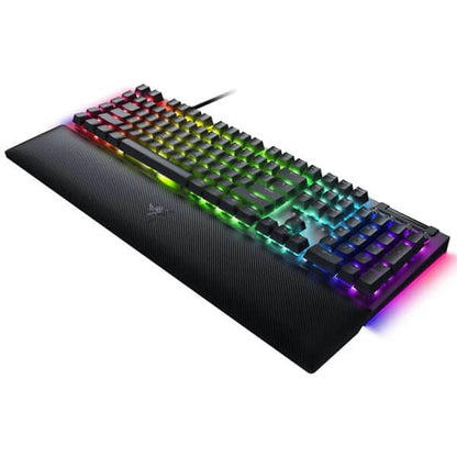 Razer BlackWidow V4 Green Switch Mechanical Gaming Keyboard with Razer Chroma RGB (RZ03-04690100-R3M1) — side view