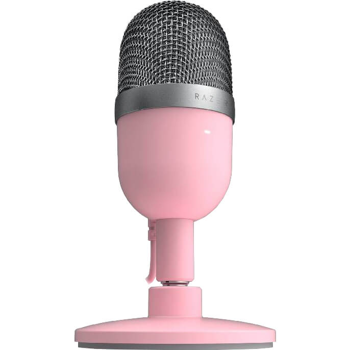 Razer Seiren Mini USB Condenser Microphone for Streaming – Quartz Pink (RZ19-03450200-R3M1) image 1