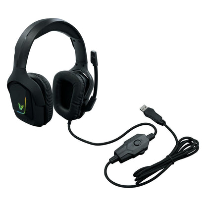 VX Gaming Comms Series 7.1 Black Headphone (VX-112-BK) — front view