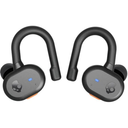SkullCandy Push Active Wireless In-Ear Black & Orange Earphones (S2BPW-P740) — side view
