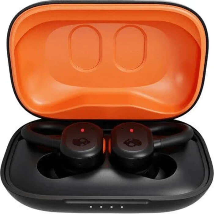 SkullCandy Push Active Wireless In-Ear Black & Orange Earphones (S2BPW-P740) image 2