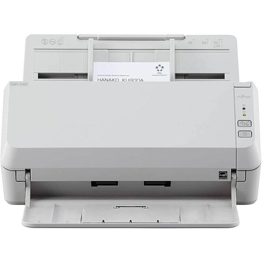 Fujitsu 20ppm/40ipm A4 Duplex ADF Gigabit Ethernet USB 3.2 LED Office Scanner (ScanPartner SP-1120N) image 1