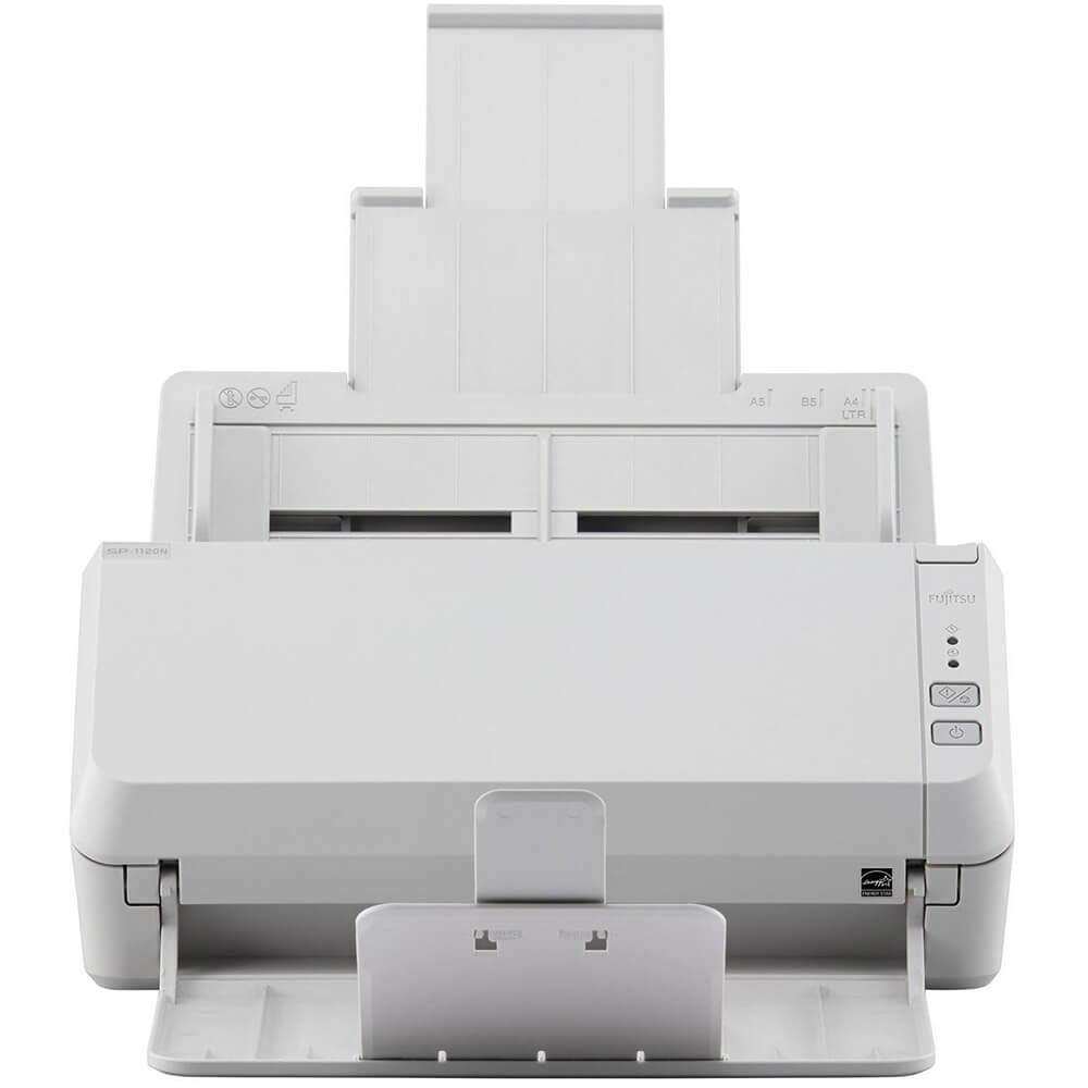 Fujitsu 20ppm/40ipm A4 Duplex ADF Gigabit Ethernet USB 3.2 LED Office Scanner (ScanPartner SP-1120N) image 2