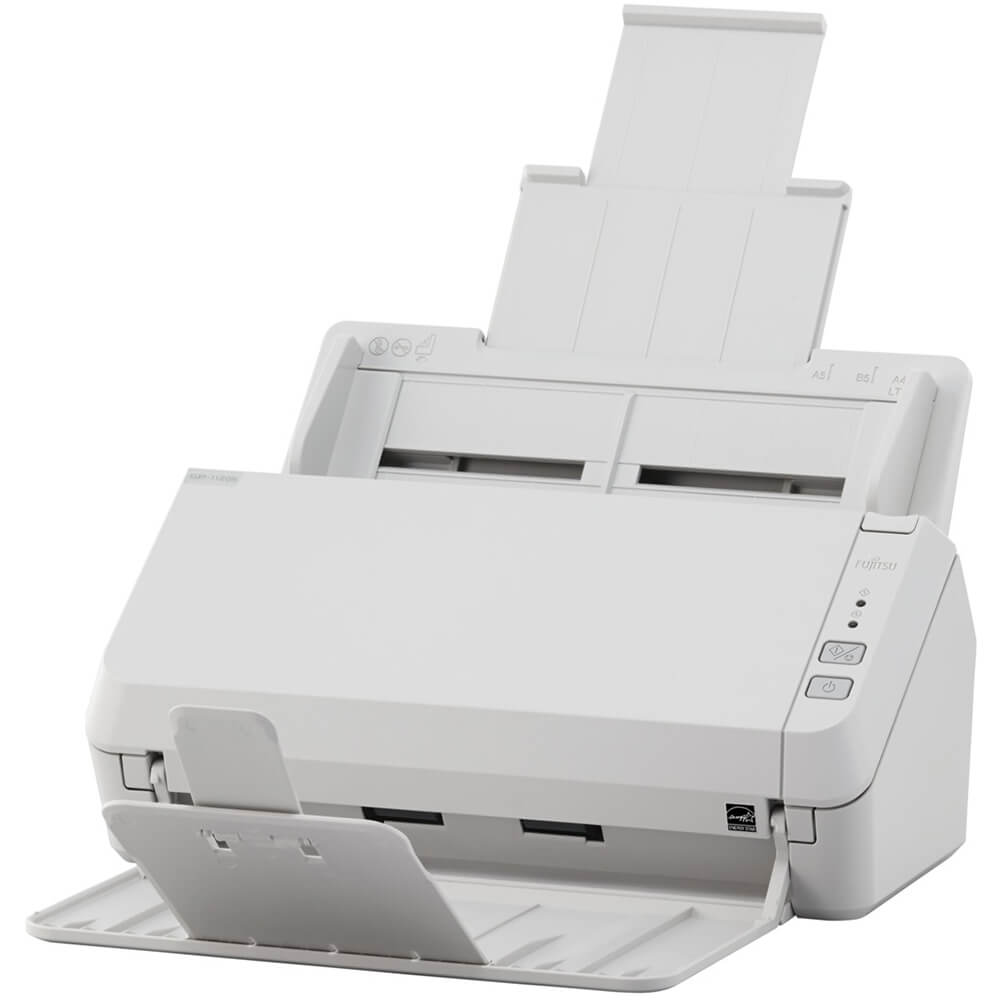 Fujitsu 20ppm/40ipm A4 Duplex ADF Gigabit Ethernet USB 3.2 LED Office Scanner (ScanPartner SP-1120N) image 3