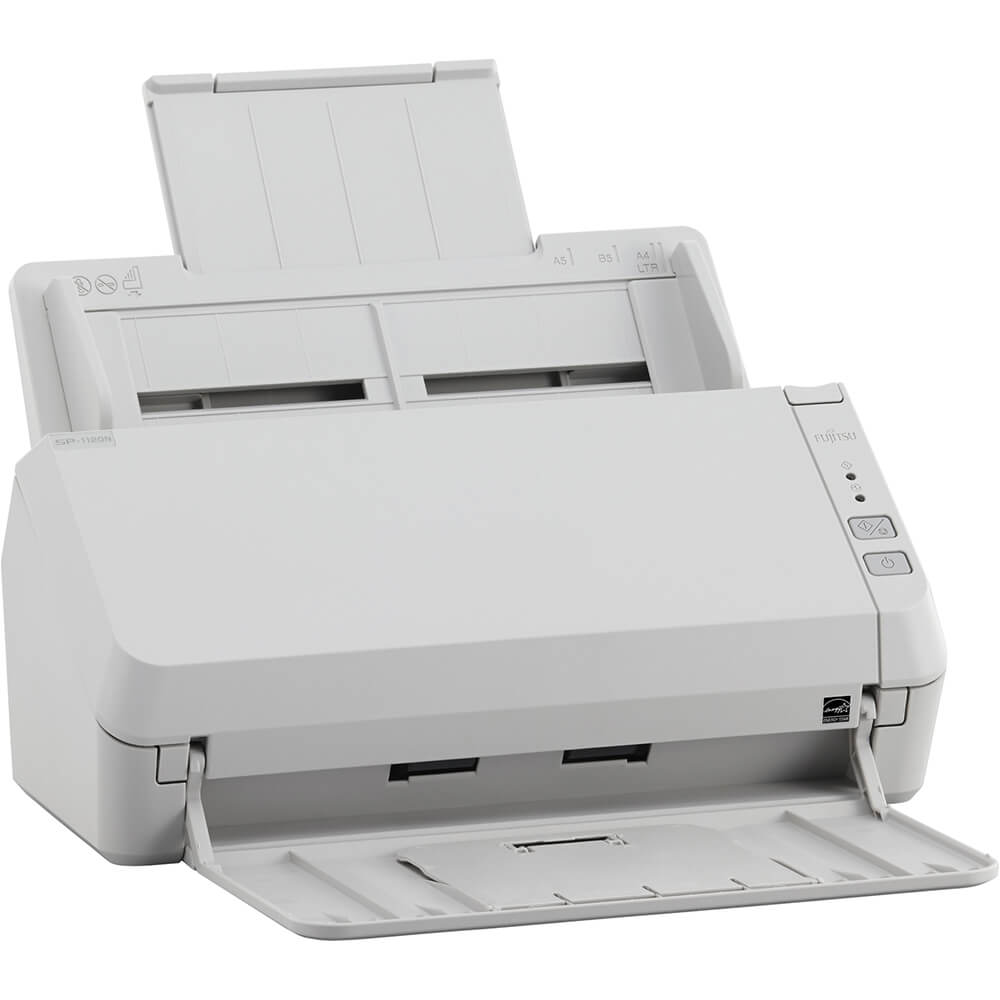 Fujitsu 25ppm/50ipm A4 Duplex ADF Gigabit Ethernet USB 3.2 LED Office Scanner (ScanPartner SP-1125N) image 2