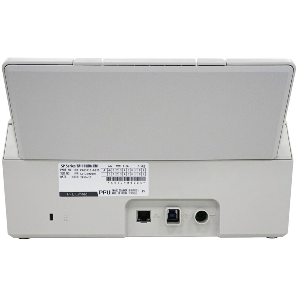 Fujitsu 25ppm/50ipm A4 Duplex ADF Gigabit Ethernet USB 3.2 LED Office Scanner (ScanPartner SP-1125N) image 3
