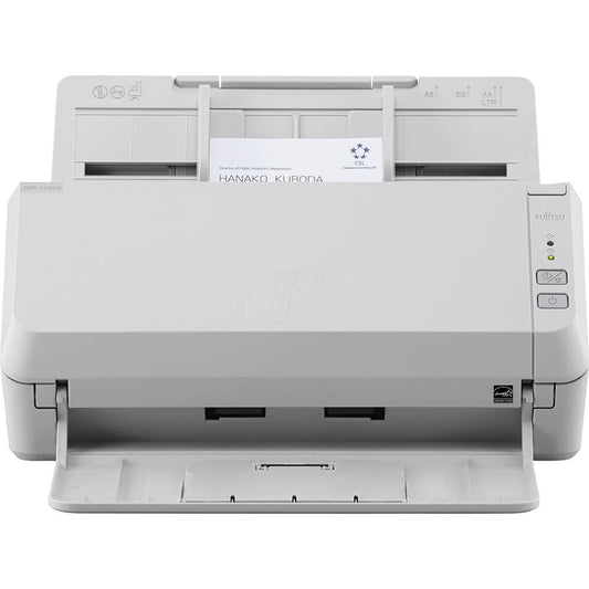 Fujitsu 30ppm/60ipm A4 Duplex ADF Gigabit Ethernet USB 3.2 LED Office Scanner (ScanPartner SP-1130N) image 1