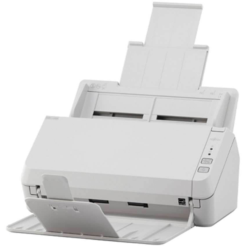 Fujitsu 30ppm/60ipm A4 Duplex ADF Gigabit Ethernet USB 3.2 LED Office Scanner (ScanPartner SP-1130N) image 3