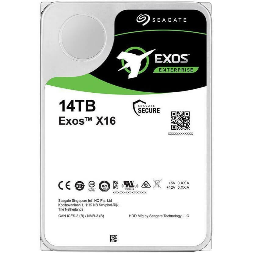 Seagate Exos X16 14TB 512e 4Kn SAS 3.5-inch Hard Drive (ST14000NM002G) image 1