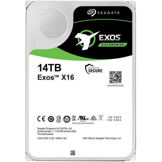 Seagate Exos X16 14TB 512e 4Kn SAS SED 3.5-inch Hard Drive (ST14000NM004G) image 1
