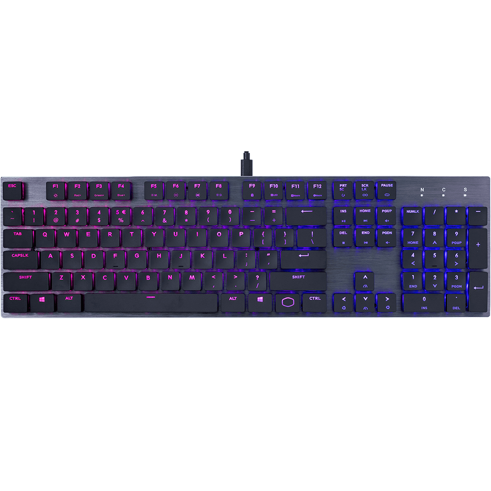 CoolerMaster SK650 Mechanical RGB LED Backlight Gaming Keyboard (SK-650-GKLR1-US) image 1