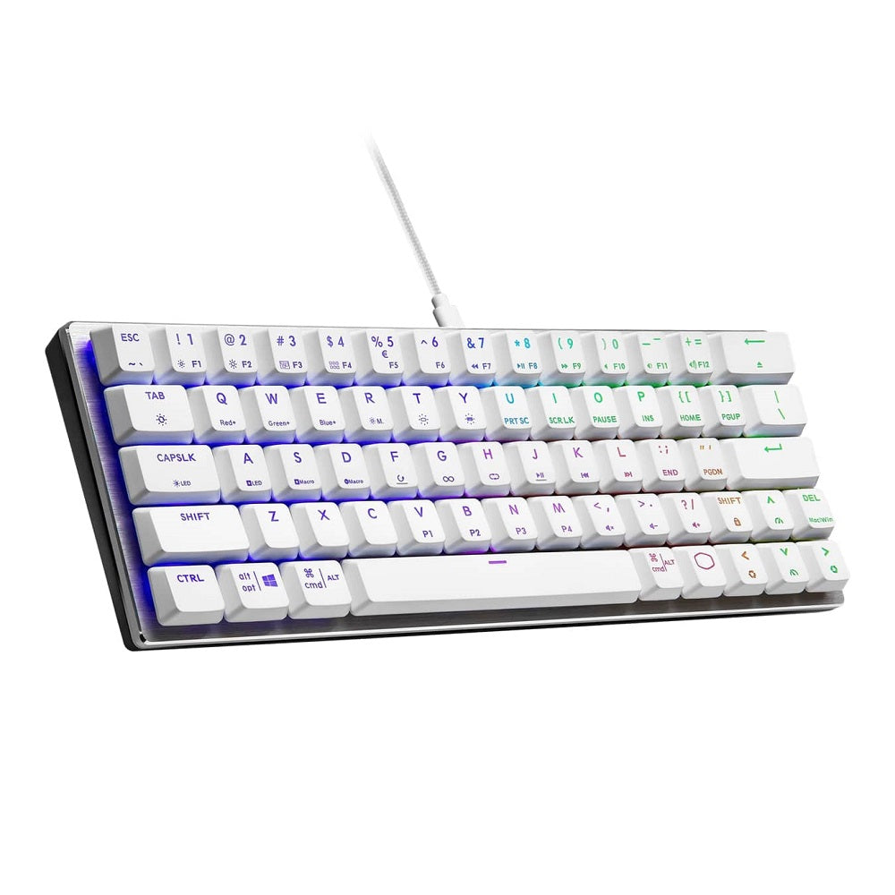 Cooler Master SK620 Space ARGB White Mechanical Gaming Wired Keyboard (SK-620-SKTR1-US) image 2