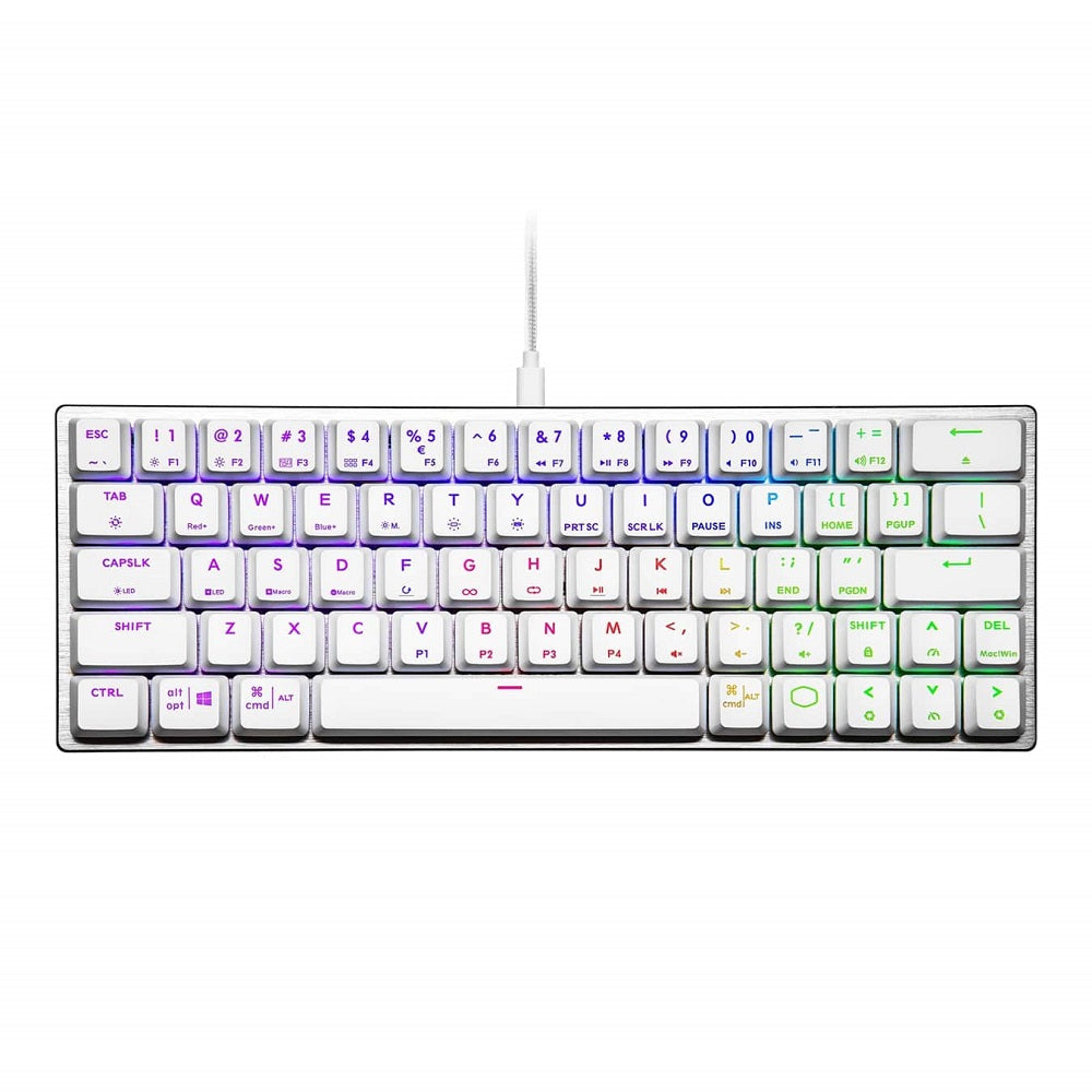 Cooler Master SK620 Space ARGB White Mechanical Gaming Wired Keyboard (SK-620-SKTR1-US) image 1
