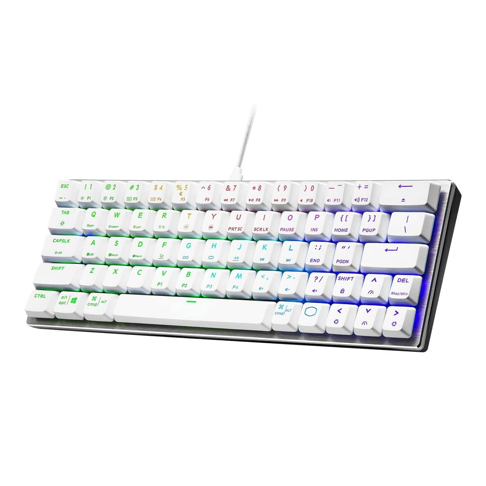 Cooler Master SK620 Space ARGB White Mechanical Gaming Wired Keyboard (SK-620-SKTR1-US) image 4